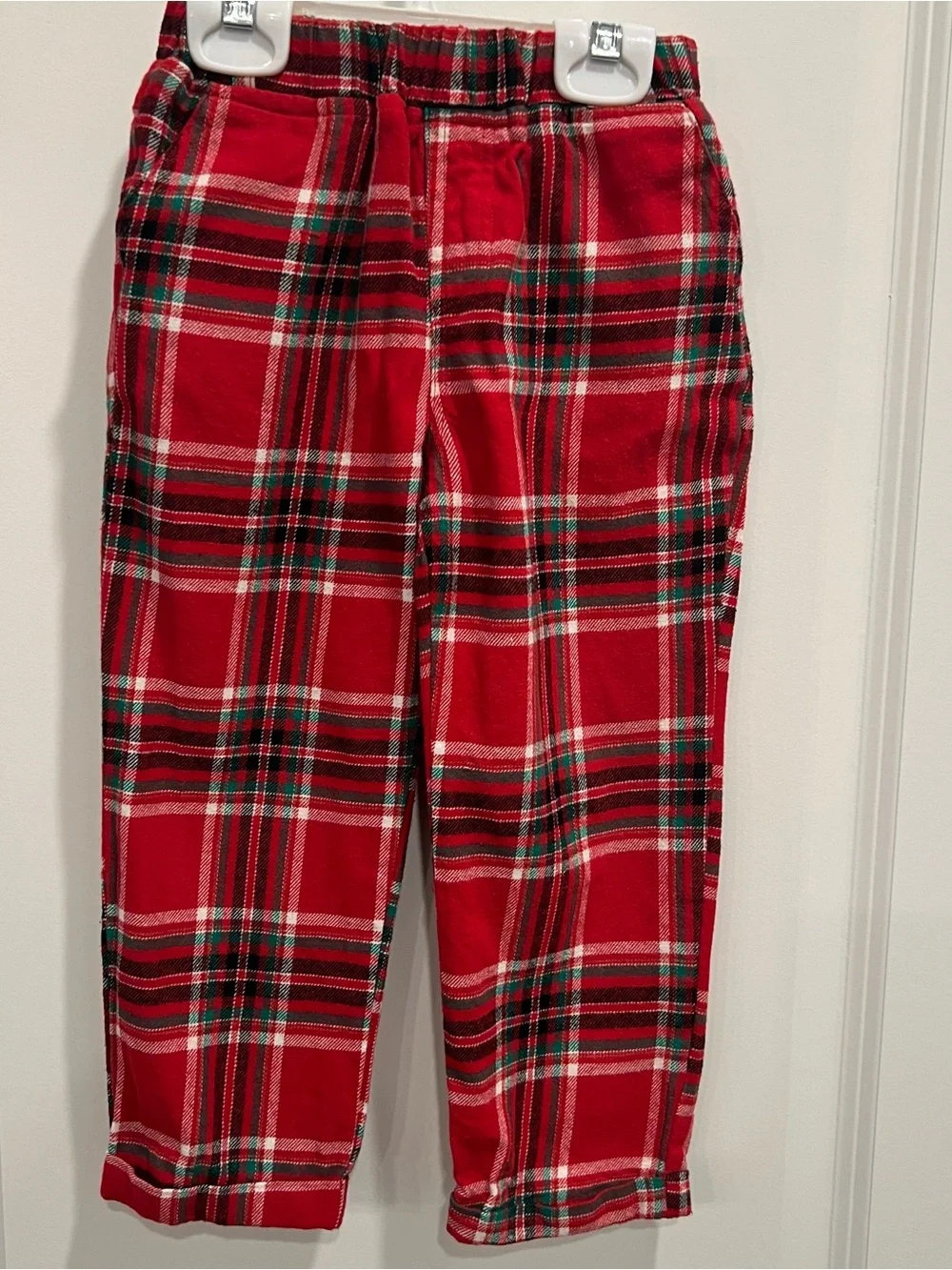 Classic Red Plaid Boys' Vest Set with Bow Tie and White Shirt 4-5Y